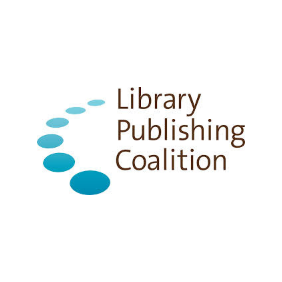 Library Publishing Coalition with decorative blue dots