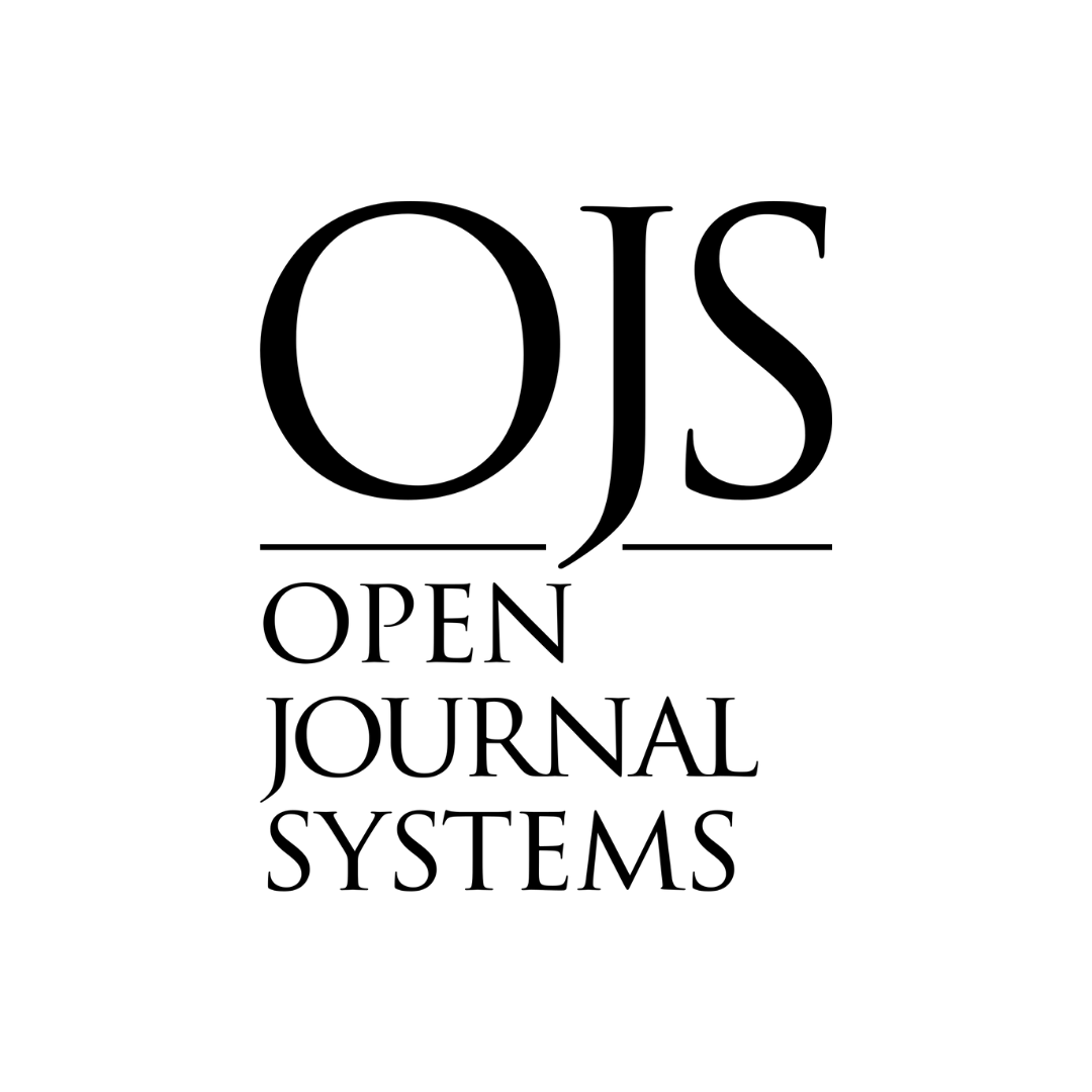 Simple black text logo that reads OJS - Open Journal Systems