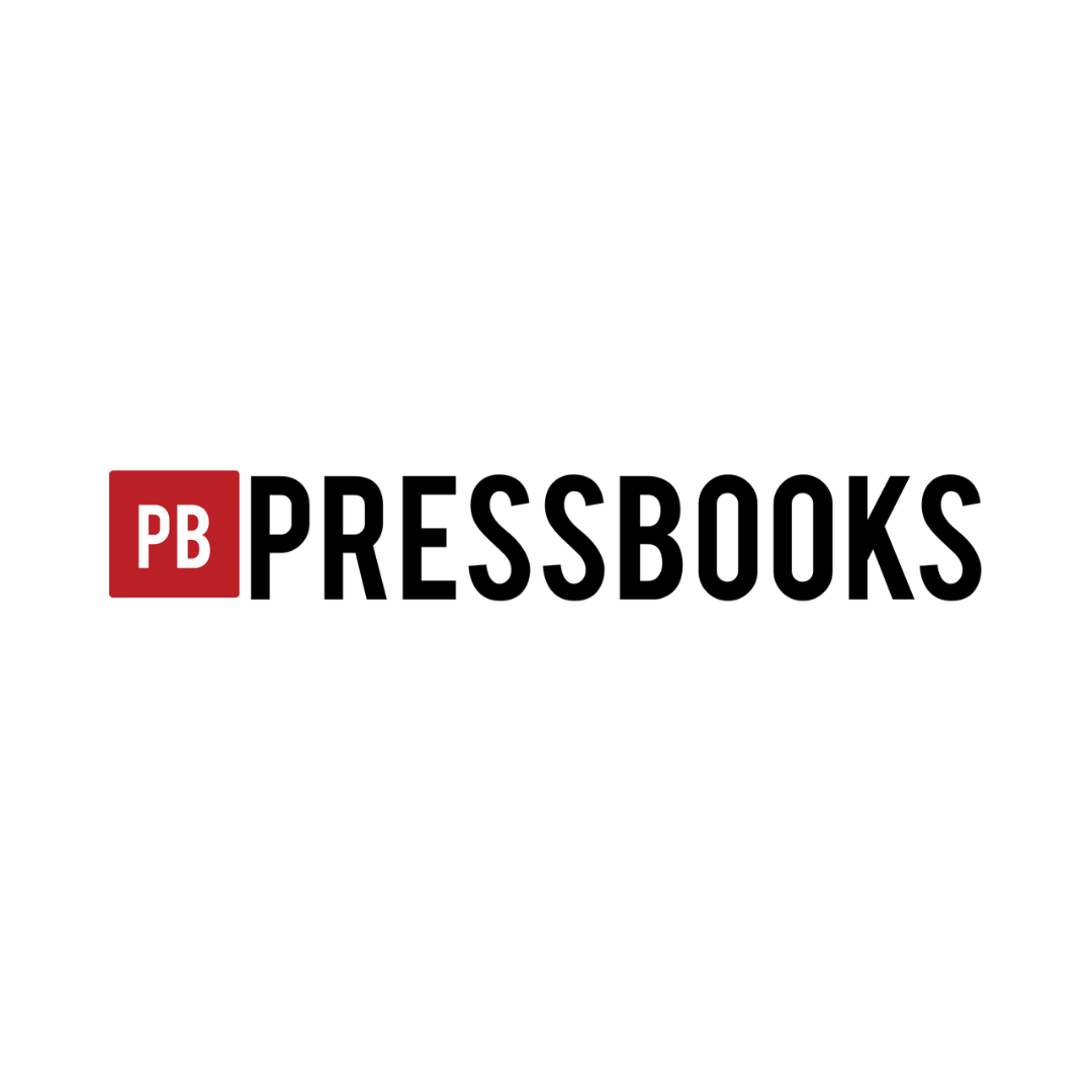 Pressbooks logo with "PB" in a red square next to the word Pressbooks in capital letters