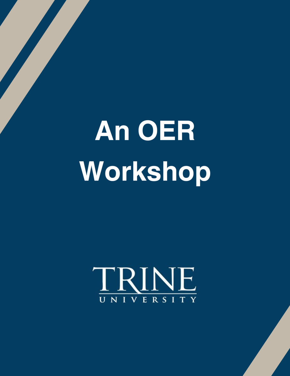 Trine University An OER Workshop book cover