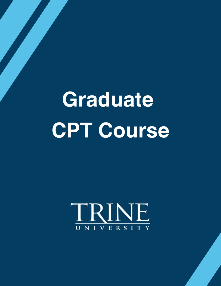 Trine University Graduate CPT Course book cover