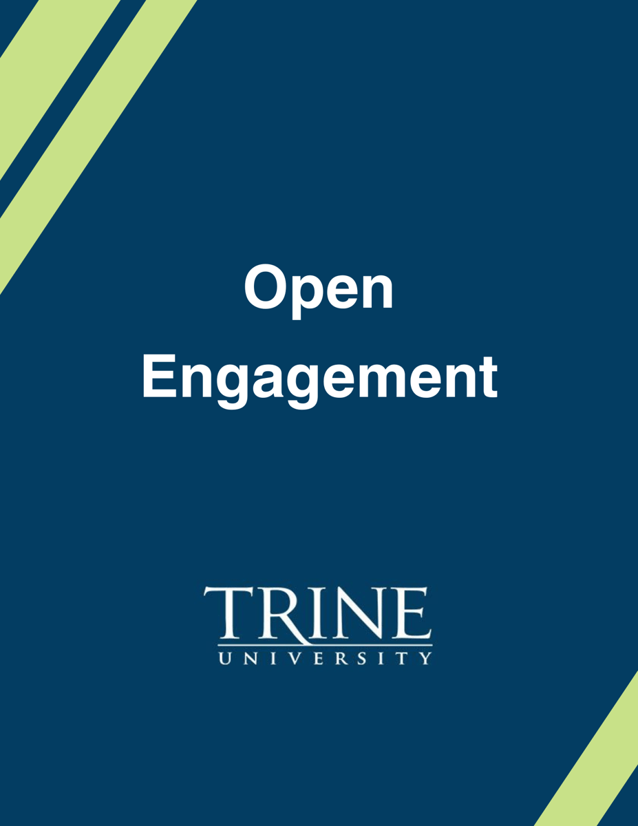 Trine University Open Engagement book cover