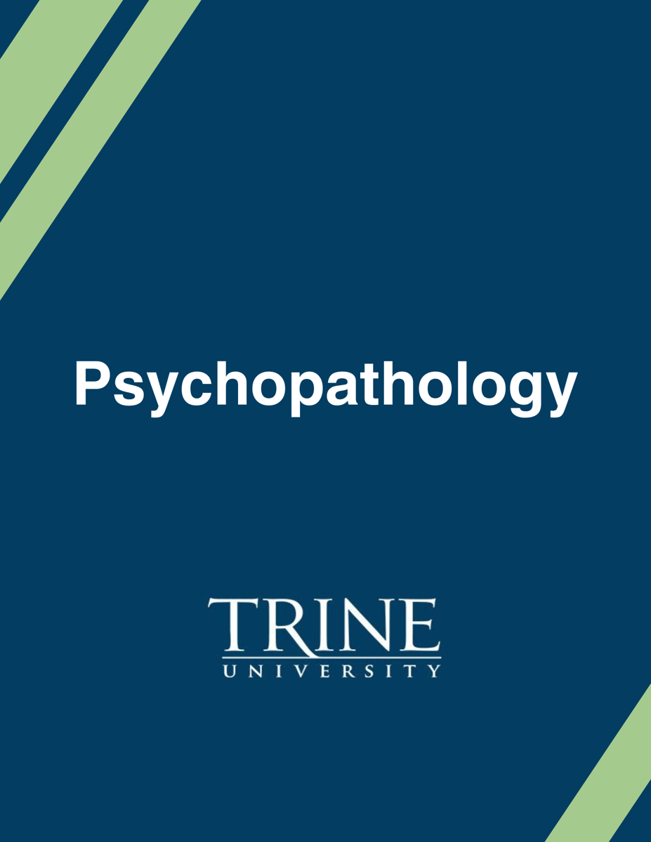 Trine University Psychopathology book cover